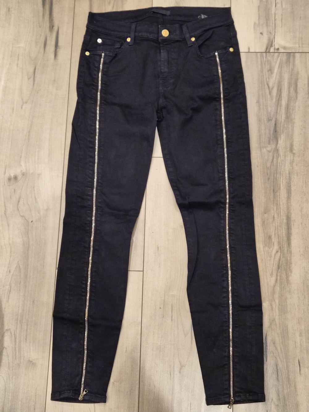 7 For All Mankind Black Skinny jeans